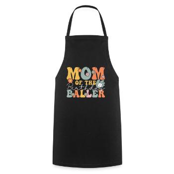 Groovy Baseball Mom - Kochschürze - Schwarz - Vorne - AI Model Male 185 dark (185cm)