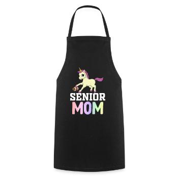 Graduation Soccer Player - Cooking Apron - black - Front - AI Model Male 185 dark (185cm)
