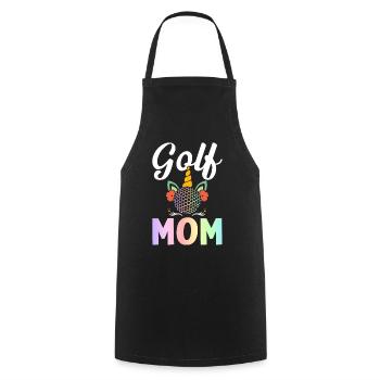 Golfer playing golf - Cooking Apron - black - Front - AI Model Male 185 dark (185cm)