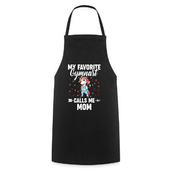 Gymnastics Cartwheel - Cooking Apron - black - Front - AI Model Male 185 dark (185cm)