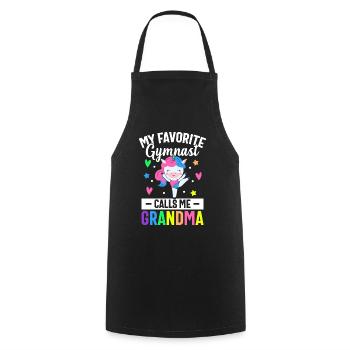 Gymnastics Cartwheel - Cooking Apron - black - Front - AI Model Male 185 dark (185cm)