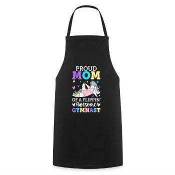 Gymnastique Roue De Charrette Fille - Tablier de cuisine - noir - Devant - AI Model Male 185 dark (185cm)