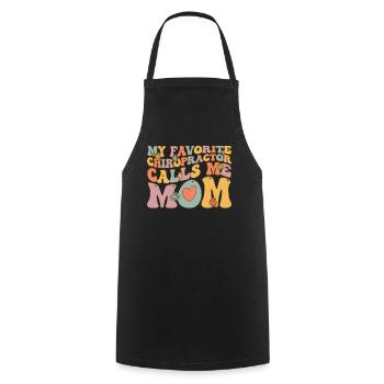 Groovy Chiropractic - Cooking Apron - black - Front - AI Model Male 185 dark (185cm)