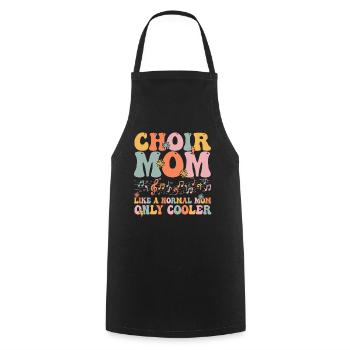 Groovy Chanteur Chanteur Choriste - Tablier de cuisine - noir - Devant - AI Model Male 185 dark (185cm)