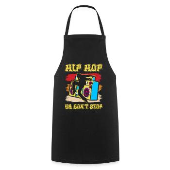 Hiphop Dance Dancer Breakdance - Cooking Apron - black - Front - AI Model Male 185 dark (185cm)