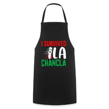 Hispanic Latino American Mexican - Cooking Apron - black - Front - AI Model Male 185 dark (185cm)