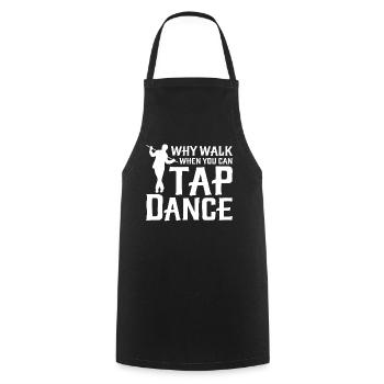 Funny dancing tap dancer - Cooking Apron - black - Front - AI Model Male 185 dark (185cm)