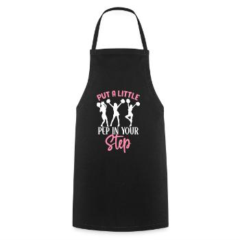 Cheerleading Cheerleader Cheer - Cooking Apron - black - Front - AI Model Male 185 dark (185cm)