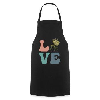 Gardening, Gardener, Plant Lover - Cooking Apron - black - Front - AI Model Male 185 dark (185cm)