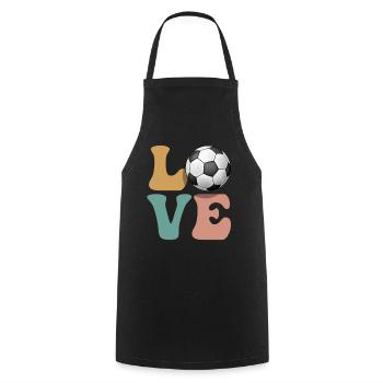 Fußballspieler - Kochschürze - Schwarz - Vorne - AI Model Male 185 dark (185cm)