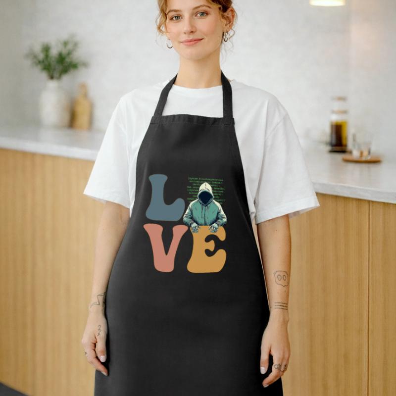 Hacker Hacking Cybersecurity Anonymous Cooking Apron