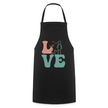 Pet Sitter Pet Sitting - Cooking Apron - black - Front - AI Model Male 185 dark (185cm)