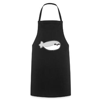 Sacabambaspis Fish Meme - Cooking Apron - black - Front - AI Model Male 185 dark (185cm)
