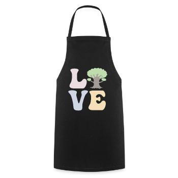 Tree Hugger Nature Environmentalist - Cooking Apron - black - Front - AI Model Male 185 dark (185cm)