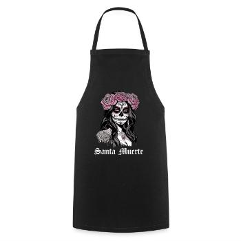 Santisima Muerte Dia De Los Muertos Mexicain - Tablier de cuisine - noir - Devant - AI Model Male 185 dark (185cm)