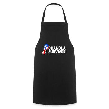 La Chancla Puerto Rican Flag Puerto Rico - Cooking Apron - black - Front - AI Model Male 185 dark (185cm)