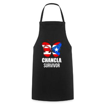 La Chancla Puerto Rican Flag Puerto Rico - Cooking Apron - black - Front - AI Model Male 185 dark (185cm)
