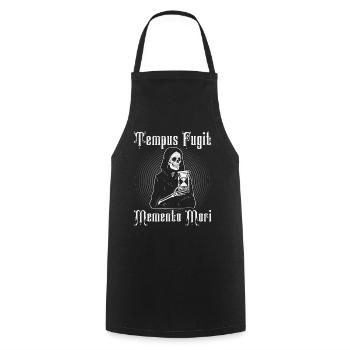 Philosophy Theory Latin Phrase - Cooking Apron - black - Front - AI Model Male 185 dark (185cm)