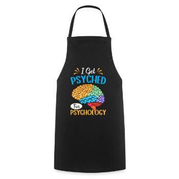 Funny Psychologist Psychologist - Cooking Apron - black - Front - AI Model Male 185 dark (185cm)