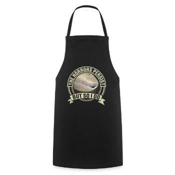 Drôle de poisson Sacabambaspi Meme - Tablier de cuisine - noir - Devant - AI Model Male 185 dark (185cm)