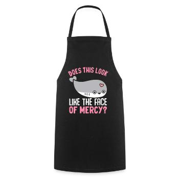 Drôle de poisson Sacabambaspi Meme - Tablier de cuisine - noir - Devant - AI Model Male 185 dark (185cm)