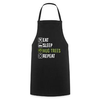 Tree conservationists and environmentalists - Cooking Apron - black - Front - AI Model Male 185 dark (185cm)