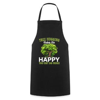 Tree conservationists and environmentalists - Cooking Apron - black - Front - AI Model Male 185 dark (185cm)