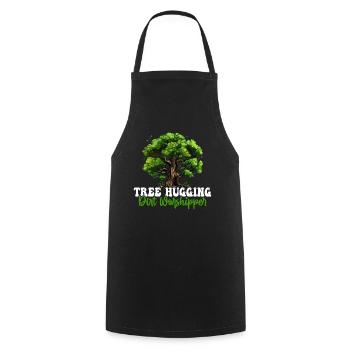 Tree conservationists and environmentalists - Cooking Apron - black - Front - AI Model Male 185 dark (185cm)