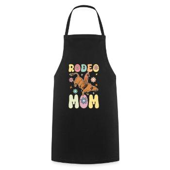 Groovy Western Country Bull Rider - Cooking Apron - black - Front - AI Model Male 185 dark (185cm)
