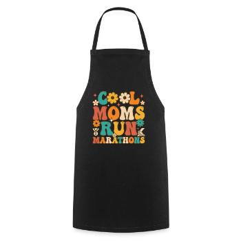 Drôle de maman coureuse - Tablier de cuisine - noir - Devant - AI Model Male 185 dark (185cm)