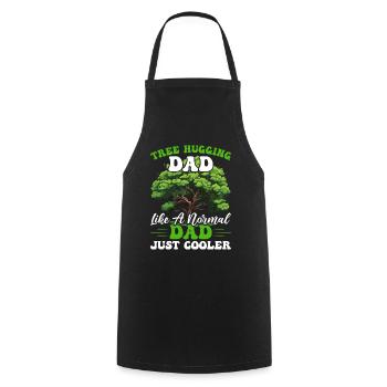 Tree Hugger Dad - Cooking Apron - black - Front - AI Model Male 185 dark (185cm)
