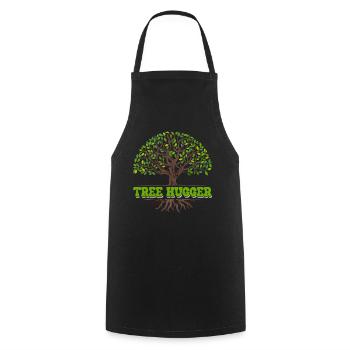 Environnementaliste, amoureux de la nature - Tablier de cuisine - noir - Devant - AI Model Male 185 dark (185cm)