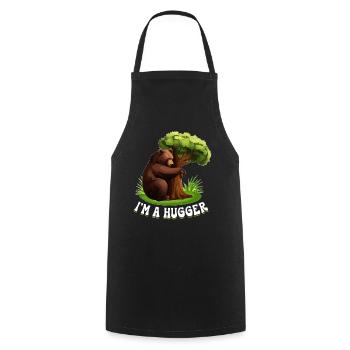 Tree Hugger Ours environnementaliste - Tablier de cuisine - noir - Devant - AI Model Male 185 dark (185cm)