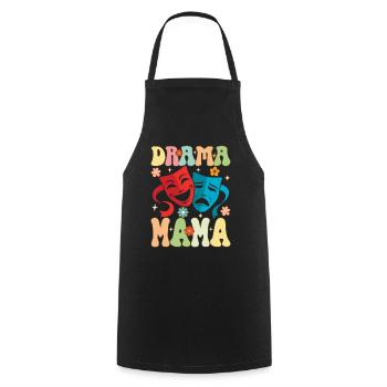 Groovy Artiste Théâtre Drame Jeu Théâtre Maman - Tablier de cuisine - noir - Devant - AI Model Male 185 dark (185cm)