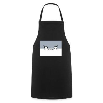 Sacambaspi's Ancient Fish Meme Demonic - Cooking Apron - black - Front - AI Model Male 185 dark (185cm)