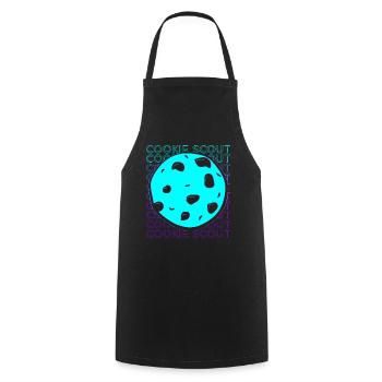 Cookie Scout Scouting Cookie Merchant Retro - Cooking Apron - black - Front - AI Model Male 185 dark (185cm)