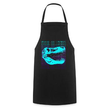 Fossil Collector Paleontology Fossil Hunter Retr - Cooking Apron - black - Front - AI Model Male 185 dark (185cm)