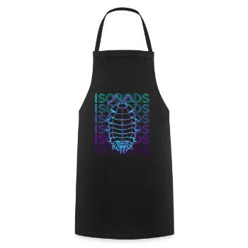 Isopods Collector Retro - Cooking Apron - black - Front - AI Model Male 185 dark (185cm)