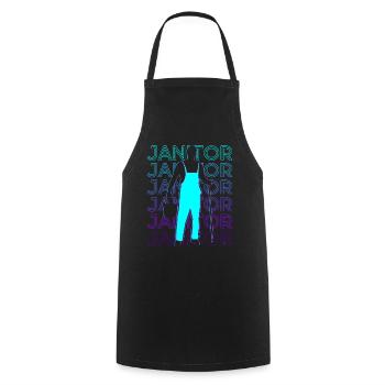 Caretaker Caretaker Cleaner Retro - Cooking Apron - black - Front - AI Model Male 185 dark (185cm)