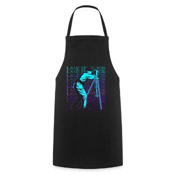Surveyor Land Surveying Cartographer Retro - Cooking Apron - black - Front - AI Model Male 185 dark (185cm)
