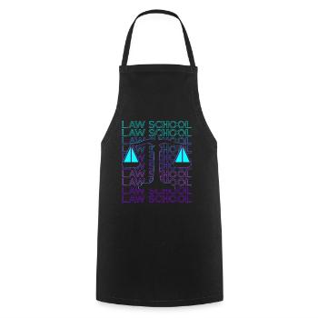Law School Future Lawyer Student Degree R - Cooking Apron - black - Front - AI Model Male 185 dark (185cm)