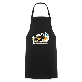 Humuhumunukunukuapua'a Hawaiian Reef Pusher - Cooking Apron - black - Front - AI Model Male 185 dark (185cm)
