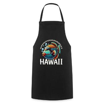 Humuhumunukunukuapua'a Hawaii-Riff-Drückerfisch - Kochschürze - Schwarz - Vorne - AI Model Male 185 dark (185cm)