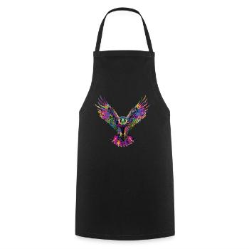 Falconry Falconer Pop Art - Cooking Apron - black - Front - AI Model Male 185 dark (185cm)