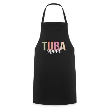 Tuba Player Tuba Player Marching Band - Cooking Apron - black - Front - AI Model Male 185 dark (185cm)