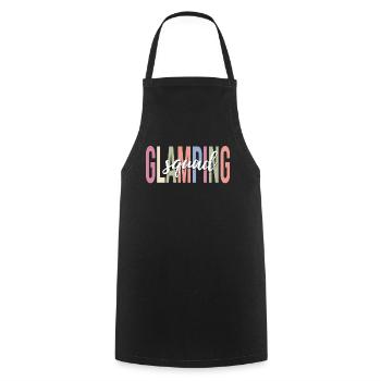 Amateurs de glamping Glamping Team Camping - Tablier de cuisine - noir - Devant - AI Model Male 185 dark (185cm)