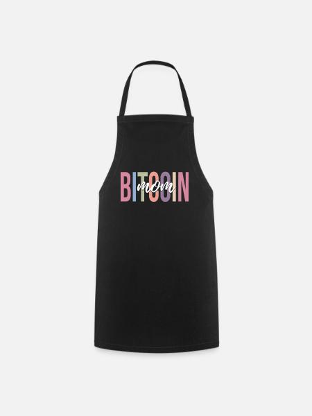 Kryptowährung Krypto Miner Bitcoin Mom - Kochschürze - Schwarz