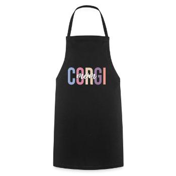 Dog lover - Cooking Apron - black - Front - AI Model Male 185 dark (185cm)