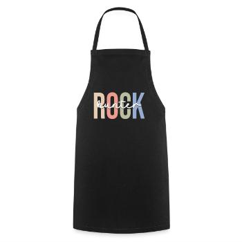 Géologue collectionneur de roches Rockhounding - Tablier de cuisine - noir - Devant - AI Model Male 185 dark (185cm)