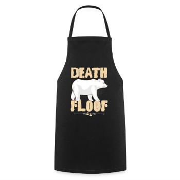 Funny Polar Bear Death Flake Illustration for Wildli - Cooking Apron - black - Front - AI Model Male 185 dark (185cm)